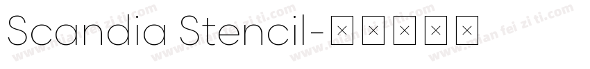 Scandia Stencil字体转换